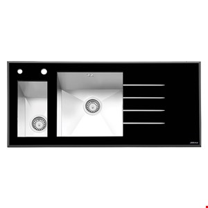 سینک ایلیا استیل شیشه ای مدل 8023