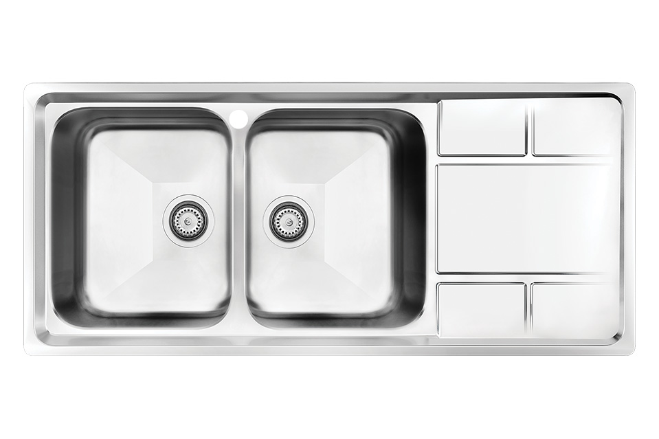 سینک کن استیل توکار 8052 لگن چپ      