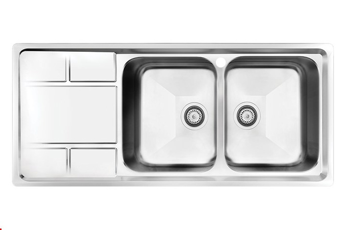 سینک کن استیل توکار 8052 لگن راست      