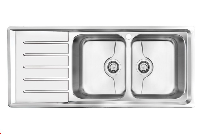 سینک کن استیل توکار P-8072 لگن راست