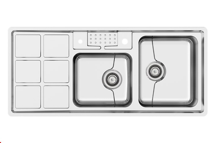 سینک استیل کن توکار 8031-P لگن راست