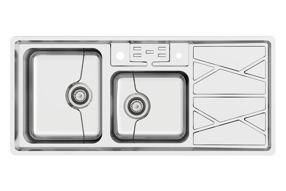 سینک استیل کن توکار 8041-P لگن چپ