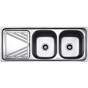 سینک توکار درخشان مدل S703 عمق 17 سانتیمتر لگن راست