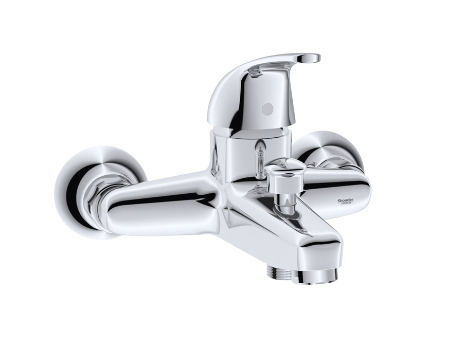 شیر حمام کروم شودر مدل اطلس