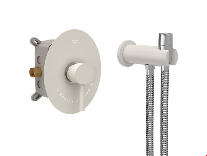 شیر توالت توکار شیری کروم شودر مدل روگن