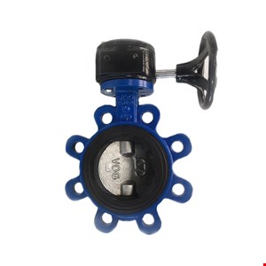 شیر پروانه ای ویفری لاگ گیربکس دار دریچه استیل وگ PN16 سایز 2 اینچ