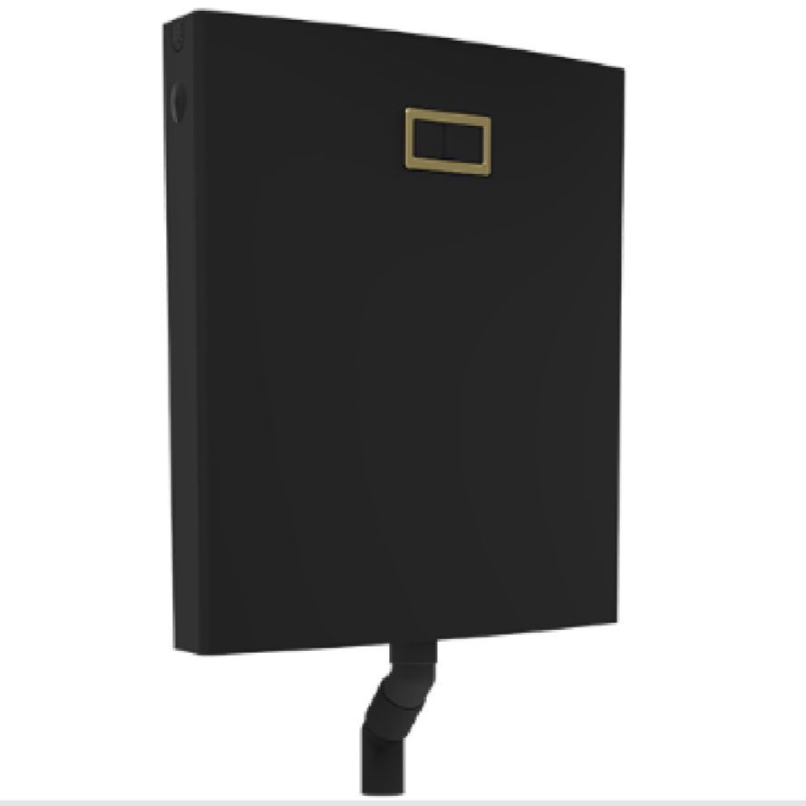 فلاش تانک ایران اولترا اسلیم مشکی مات با لوله توکار