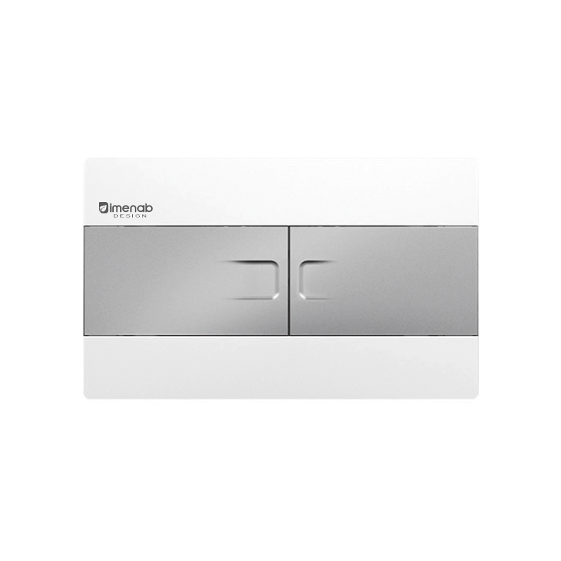 کلید توکار ایمن آب مدل فلت سفید کروم