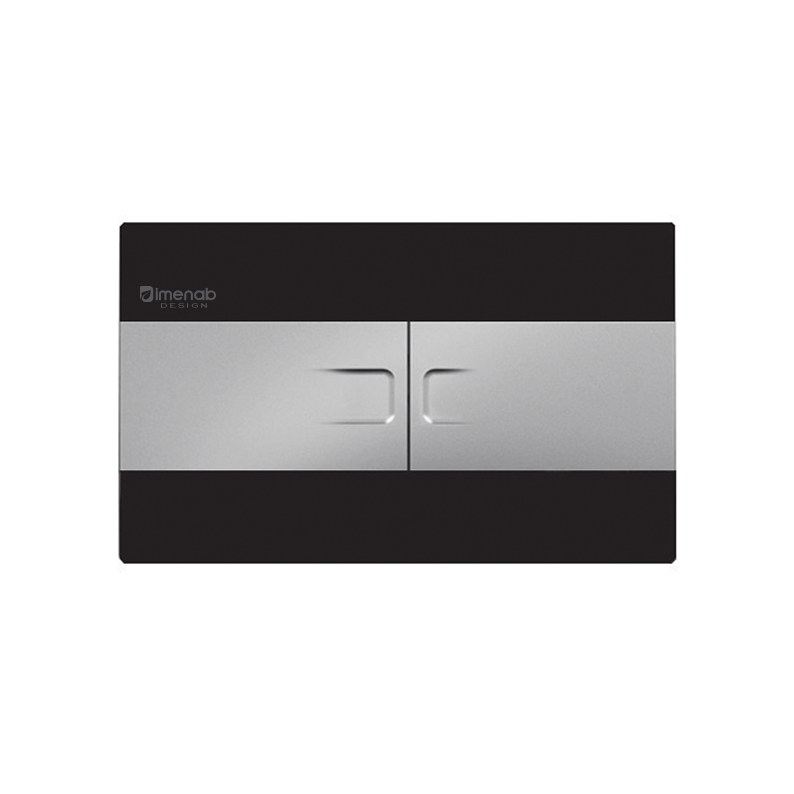 کلید توکار ایمن آب مدل فلت مشکی کروم