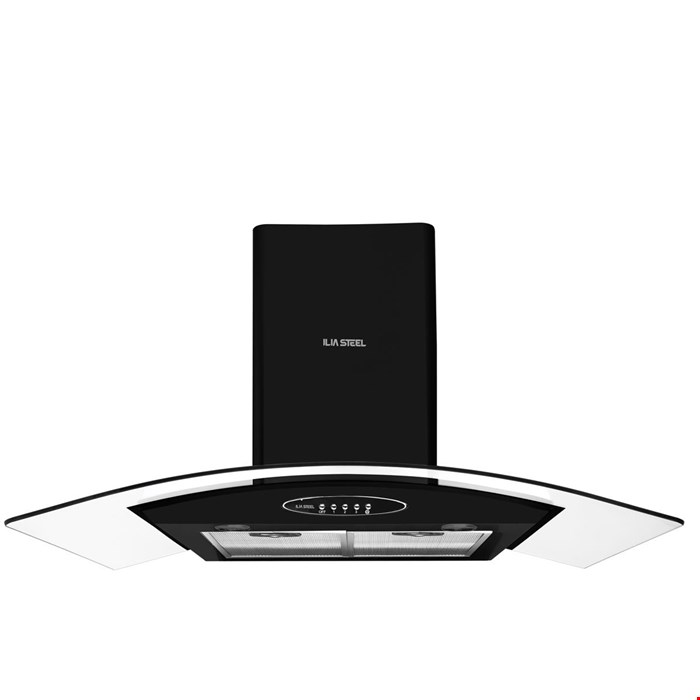 هود ایلیا استیل مدل پردیس مشکی