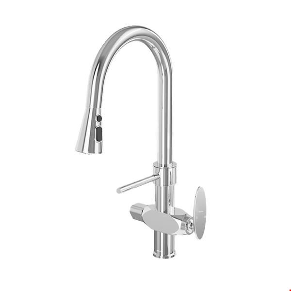 شیر ظرفشویی شاوری دو منظوره(تصفیه دار) کروم کلار مدل برلیان