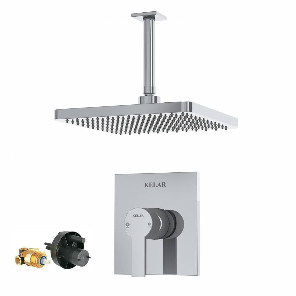 شیر حمام توکار کلار مدل فلت تیپ 1 با مغزی