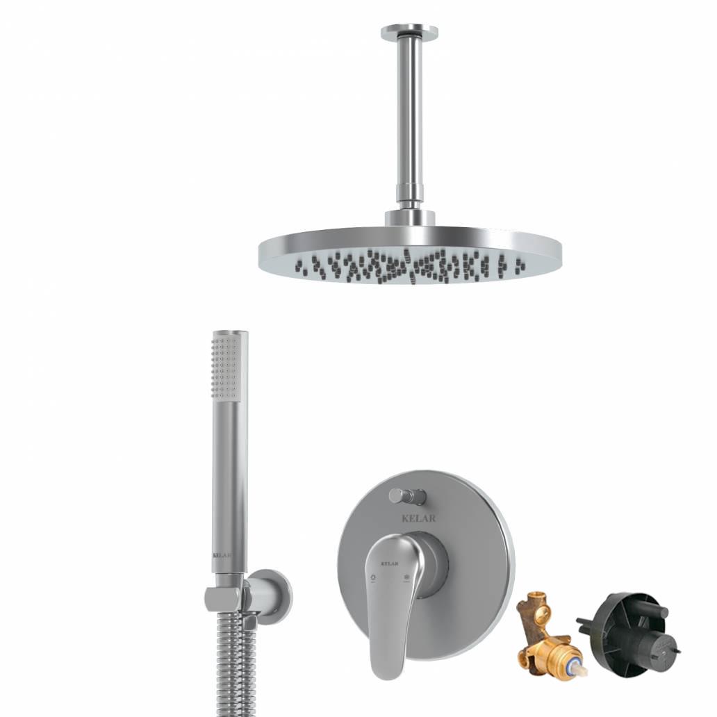 شیر حمام توکار مات کلار مدل فلور تیپ 3 با مغزی