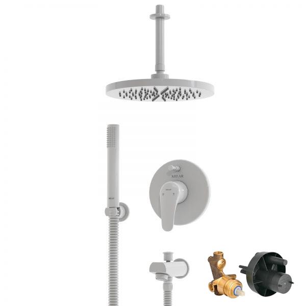 حمام توکار کلار مدل فلور سفید تیپ 4 با مغزی