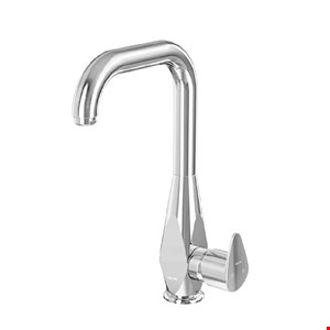 شیر روشویی علم دار کروم کلار مدل برلیان قطره