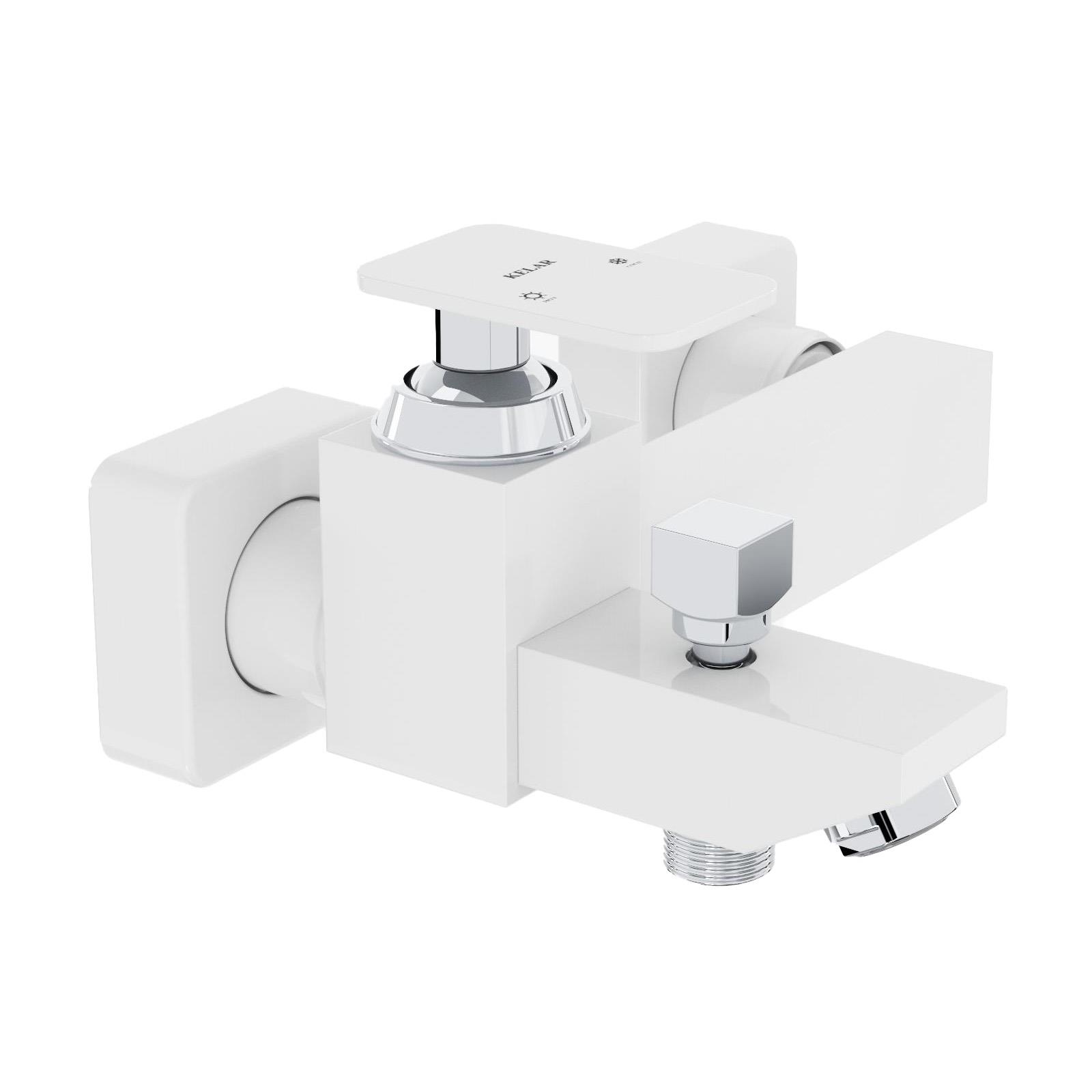 شیر حمام سفید کلار مدل فلت سری 99 