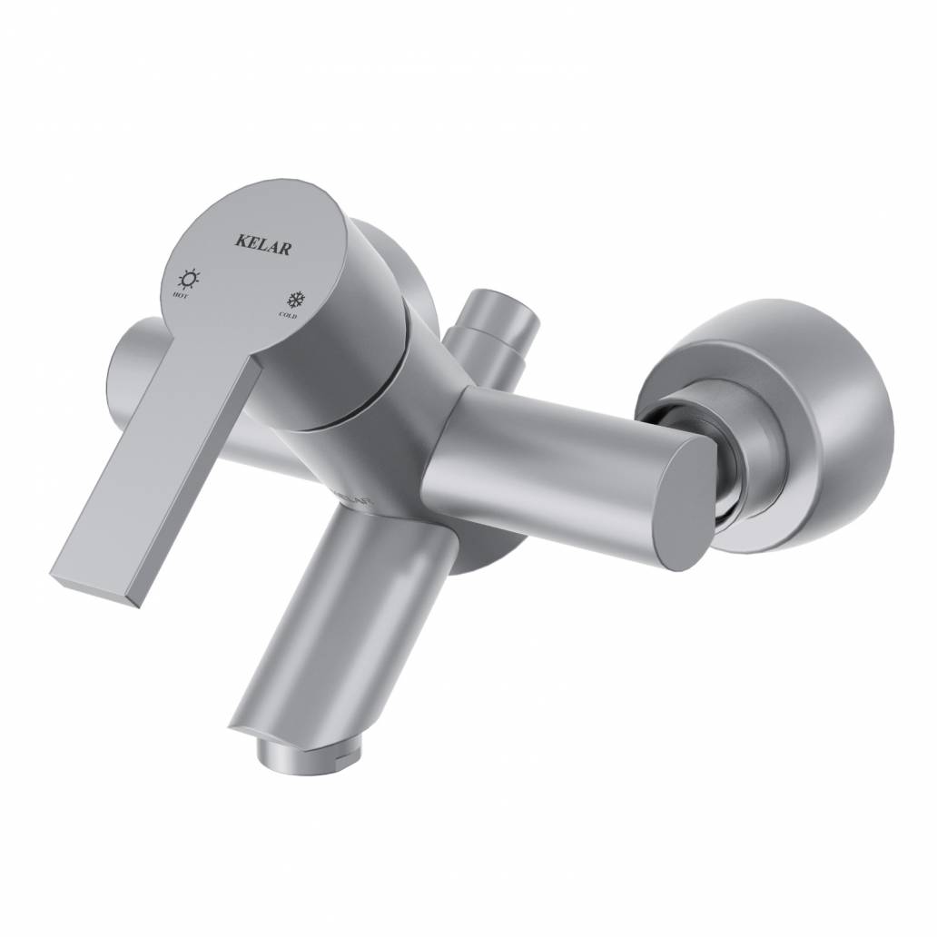 شیر حمام کروم مات کلار مدل نیو آریا