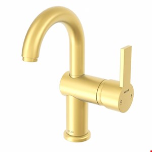 شیر روشویی علم دار طلایی مات کلار مدل نیو آریا