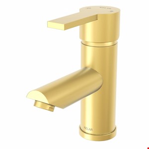 شیر روشویی طلایی مات کلار مدل نیو آریا 