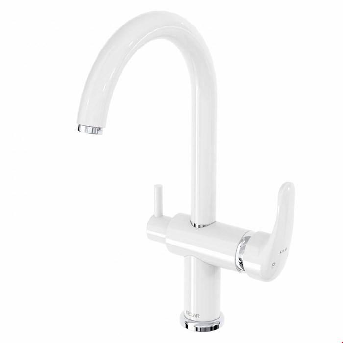 شیر ظرفشویی دو منظوره(تصفیه دار) سفید کلار مدل آریا