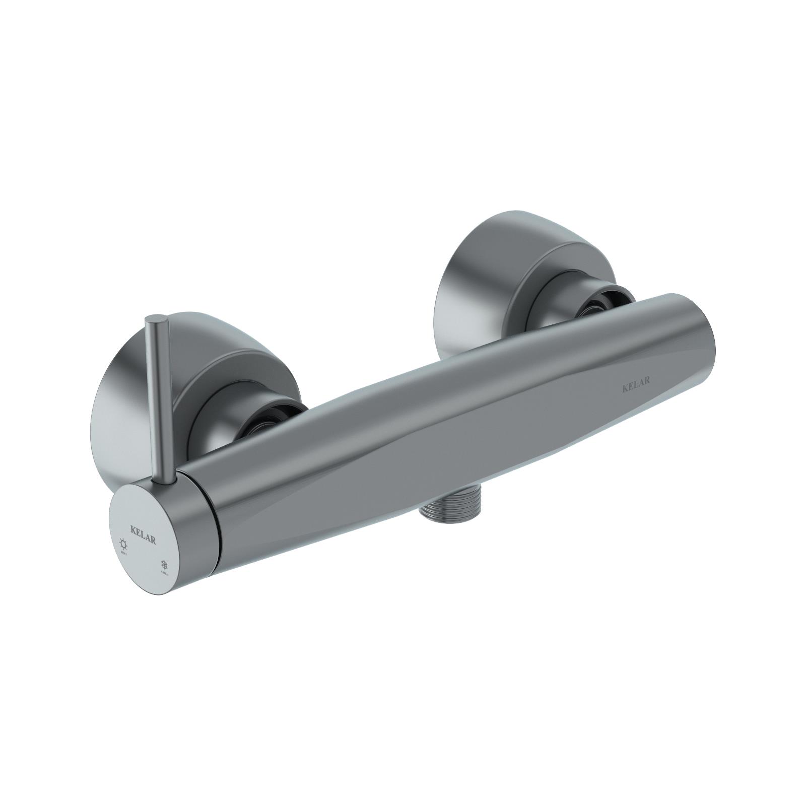 شیر توالت کلار مدل رز کروم مات