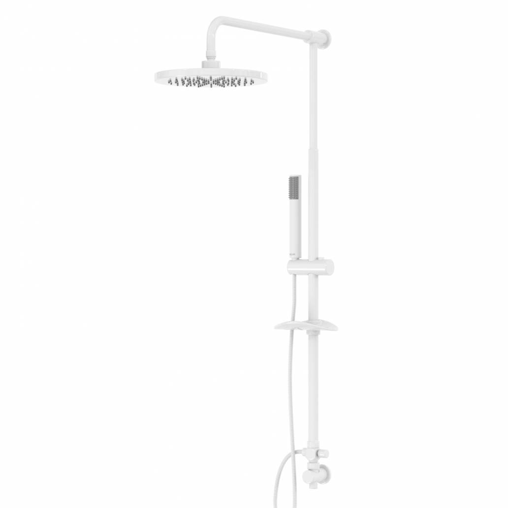 علم دوش دوکاره سفید کلار مدل یونیورس فلور