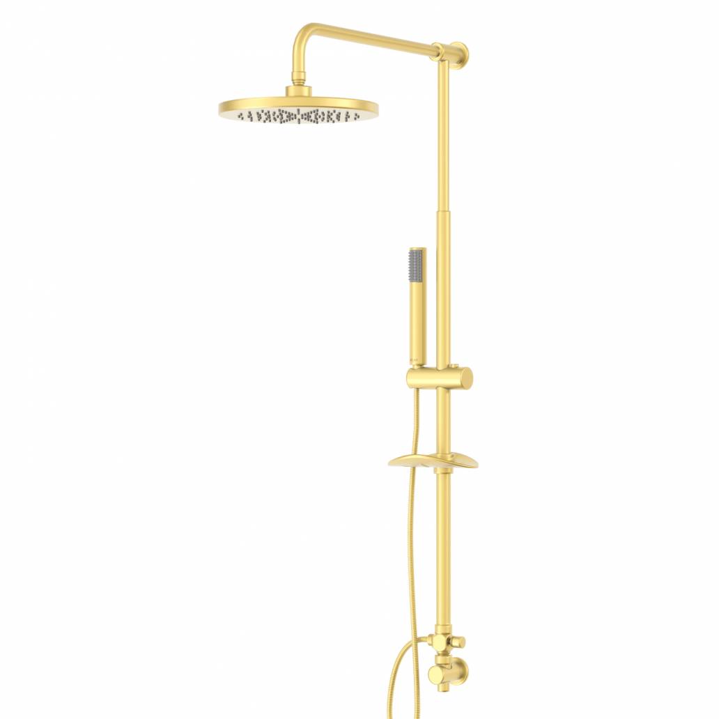 علم دوش دوکاره طلایی مات کلار مدل یونیورس فلور