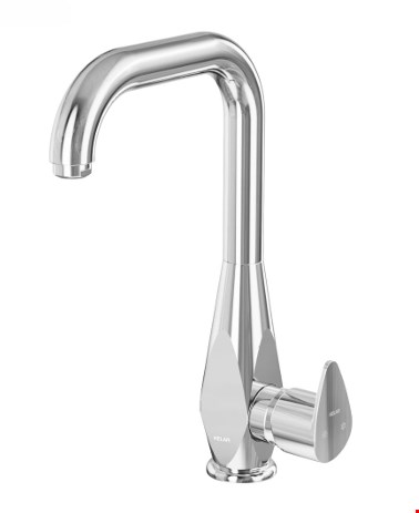 شیر روشویی علم دار کروم مات کلار مدل برلیان قطره