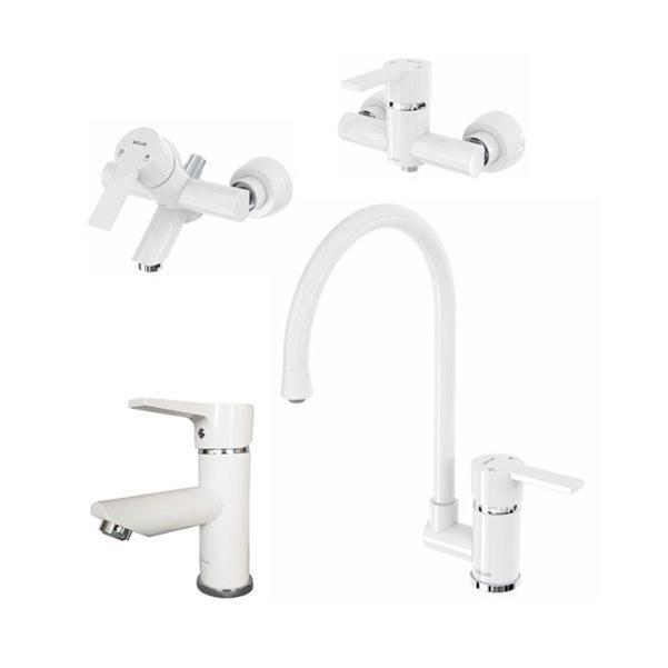 ست شیرآلات سفید کلار مدل نیوآریا