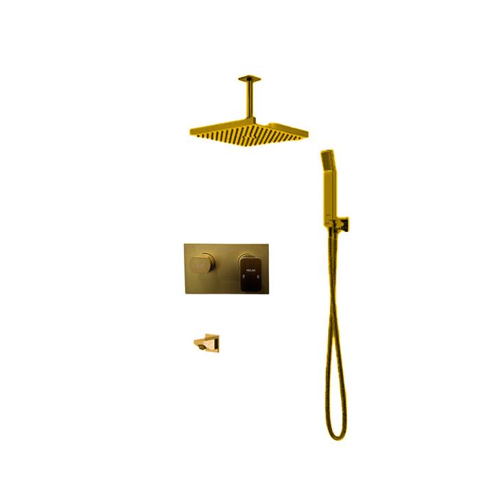 توکار طلایی مات کلار مدل نیوفلت