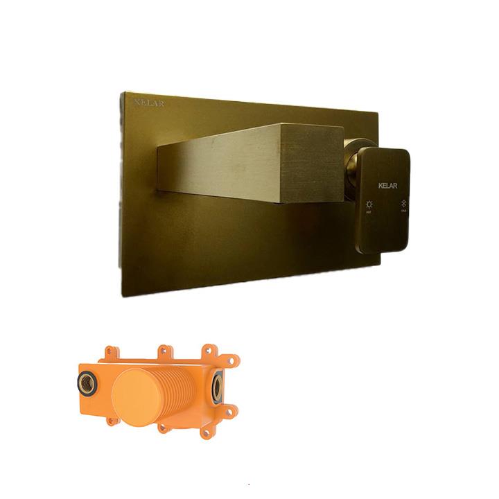 توکار طلایی مات کلار مدل نیوفلت با مغزی