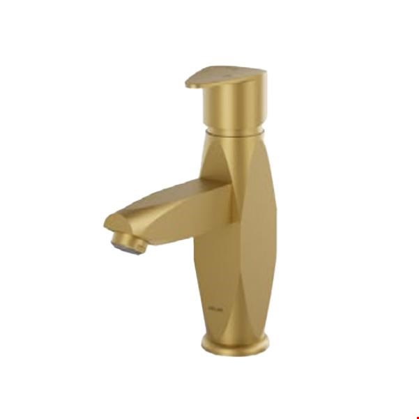 شیر روشویی طلایی مات کلار مدل برلیان قطره