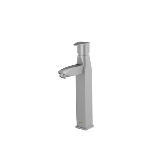 شیر روشویی بلند کروم مات کلار مدل برلیان قطره