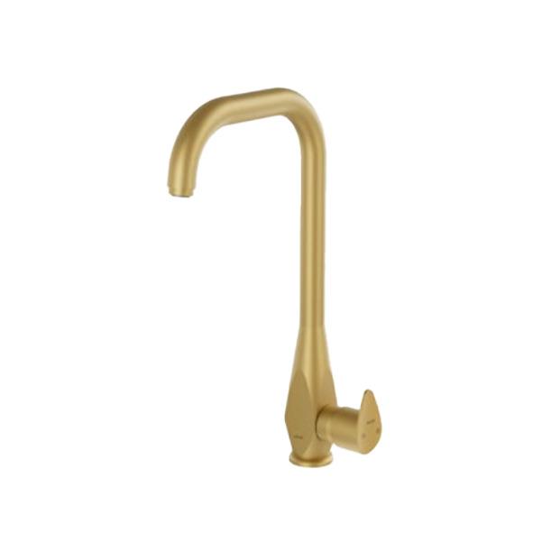 شیر ظرفشویی طلایی مات کلار مدل برلیان قطره