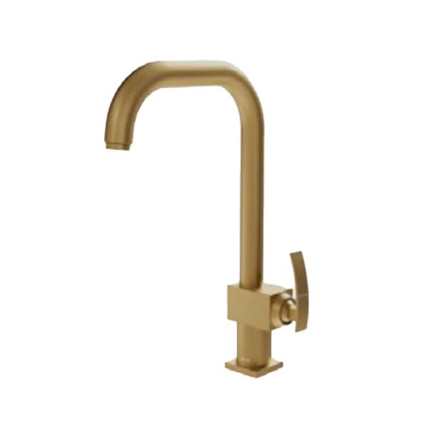 شیر ظرفشویی طلایی مات کلار مدل نیوفلت