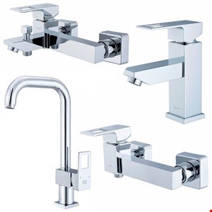 ست شیرآلات کروم کلار مدل رویال